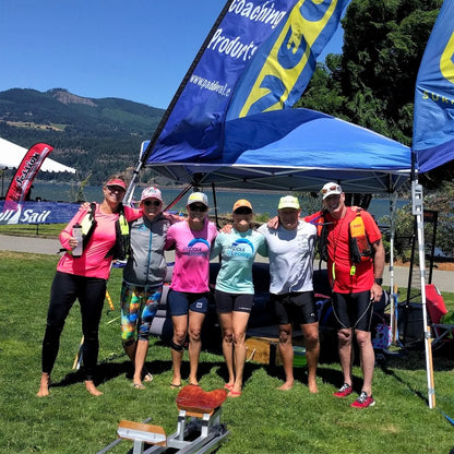 surfski downwind coaching in the gorge, wa