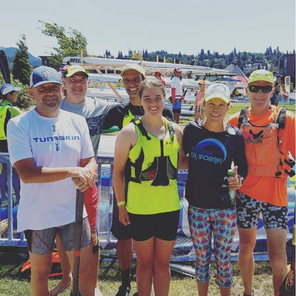 surfski downwind coaching in the gorge, wa