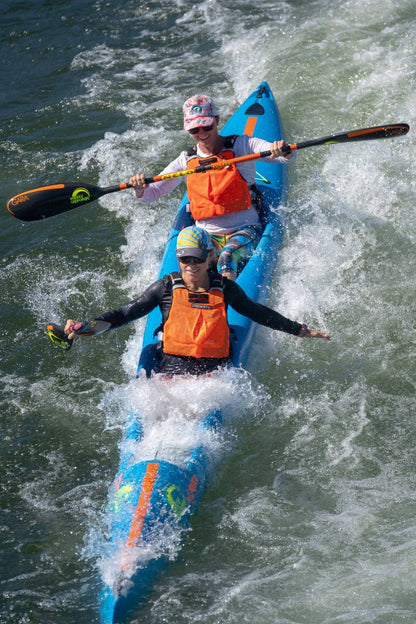 surfski downwind coaching in the gorge, wa