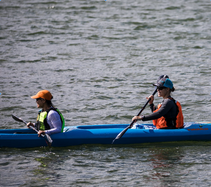 surfski downwind coaching in the gorge, wa